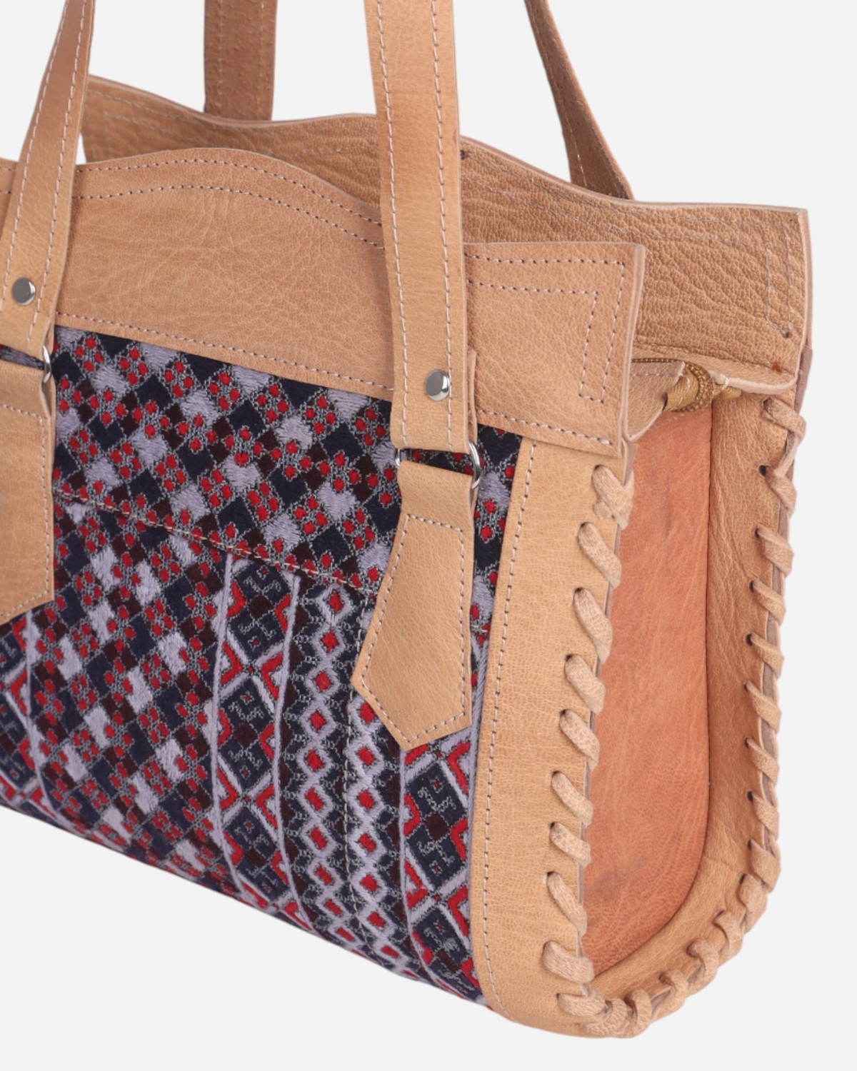 Leather Bag with Balochi Embroidery 5