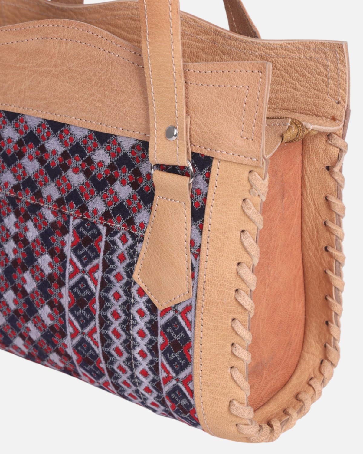 Leather Bag with Balochi Embroidery 7