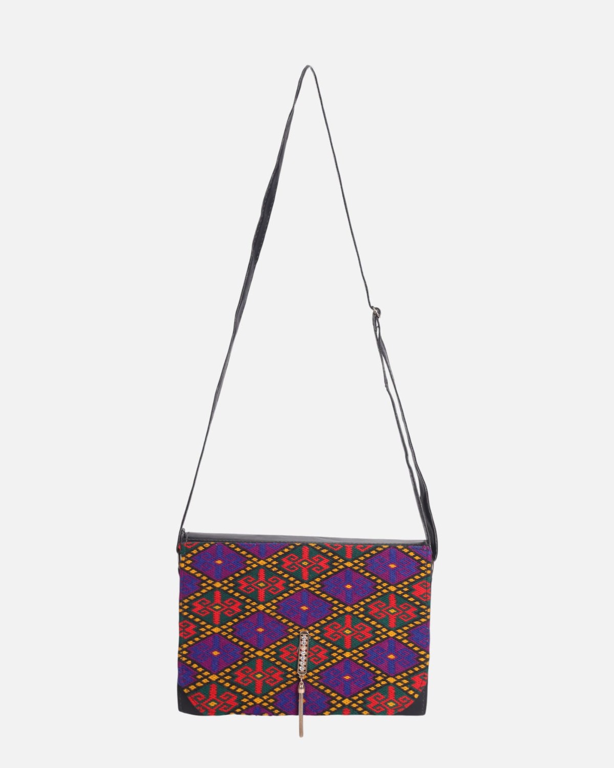 Leather Bag with Graph Embroidery 2