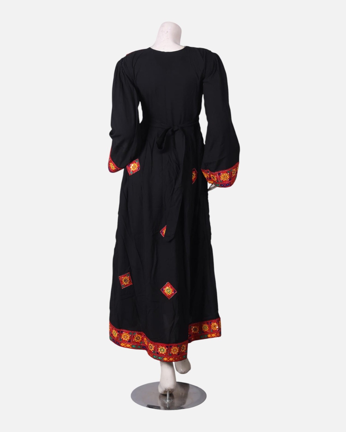 Black Afghan Dress with Traditional Embroidery 1