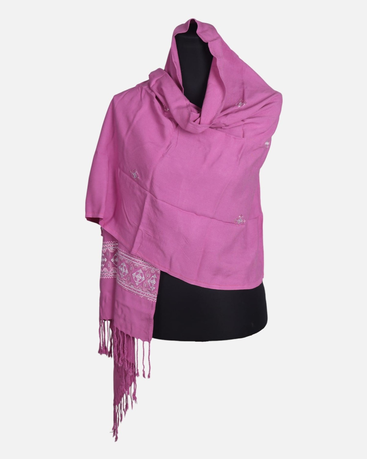 Rose Pink Girls Scarf Handmade 4