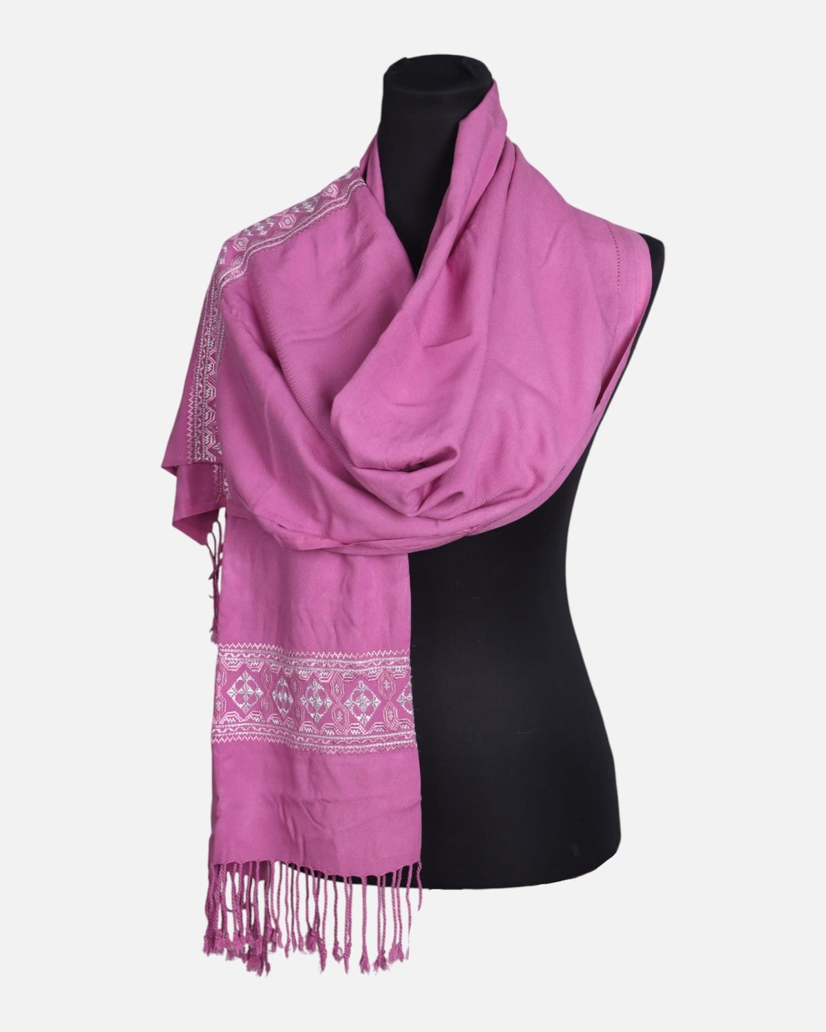 Rose Pink Girls Scarf Handmade 5