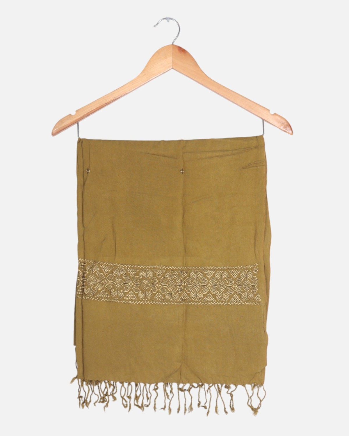 Cotton Scarf with Khamaki Embroidery 3