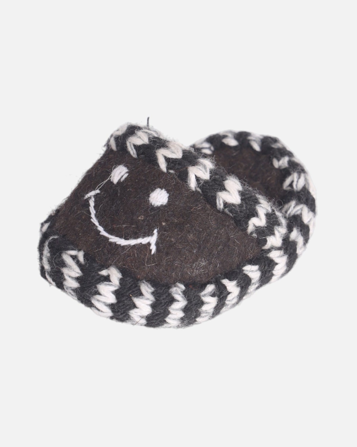 Kids Wool Felt Slippers with Smiling Face 6