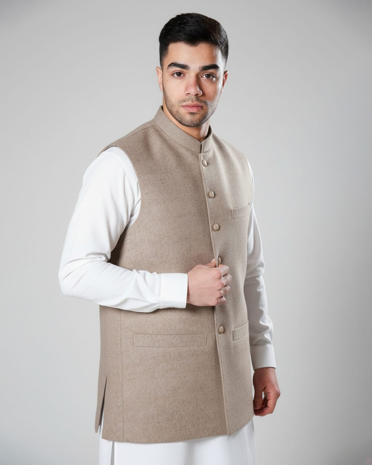 Men’s Winter Vest – Handmade Wool Waistcoat 5