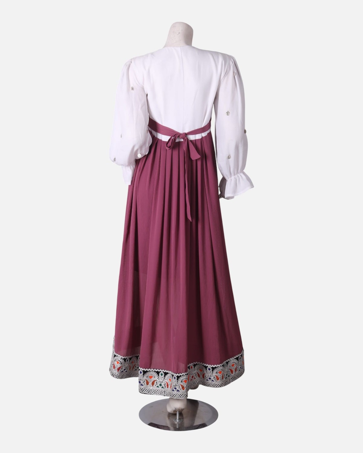 Handmade Afghan Embroidered Dress – Colorful Traditional Design 3
