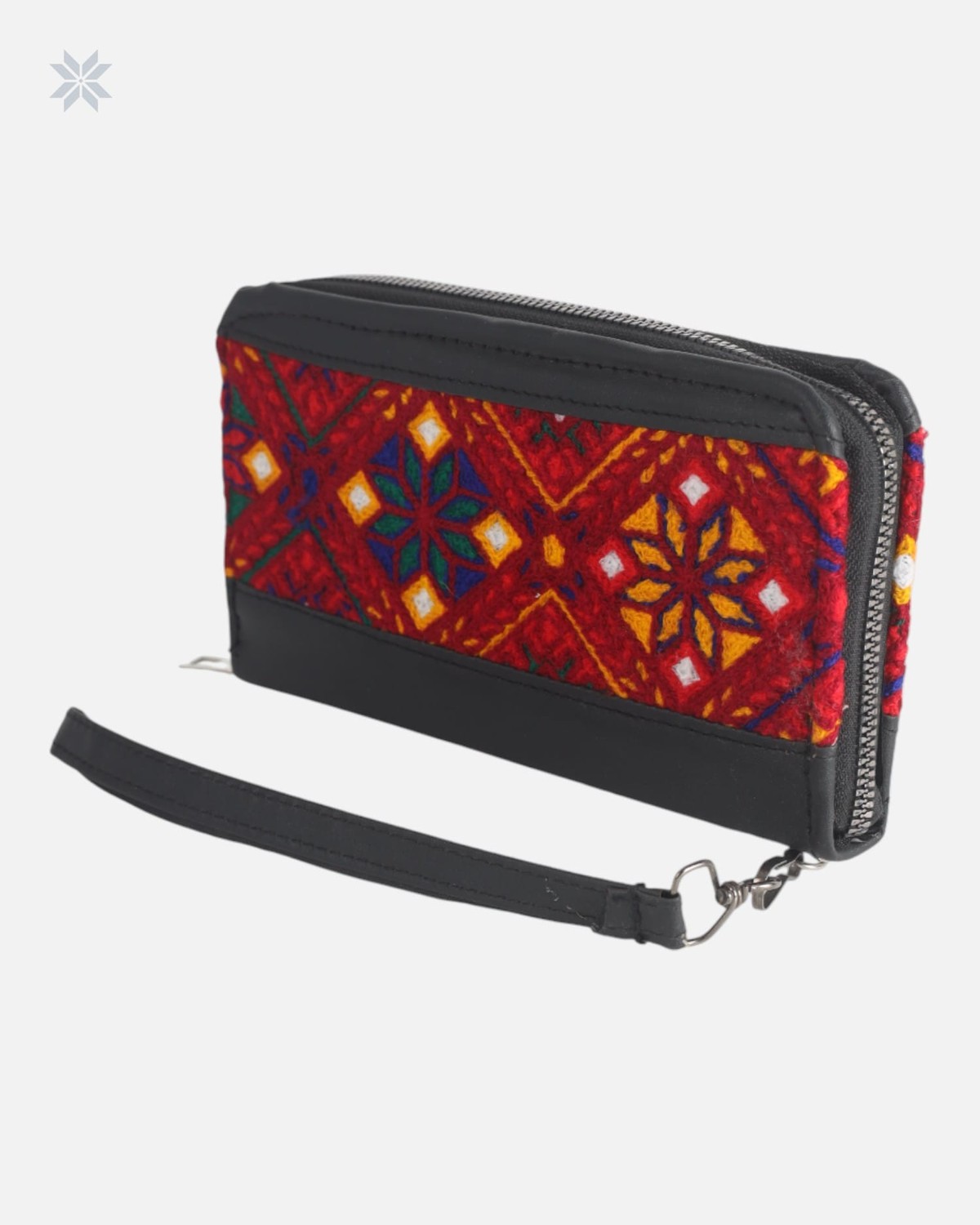 Embroidered Leather Wallet 5
