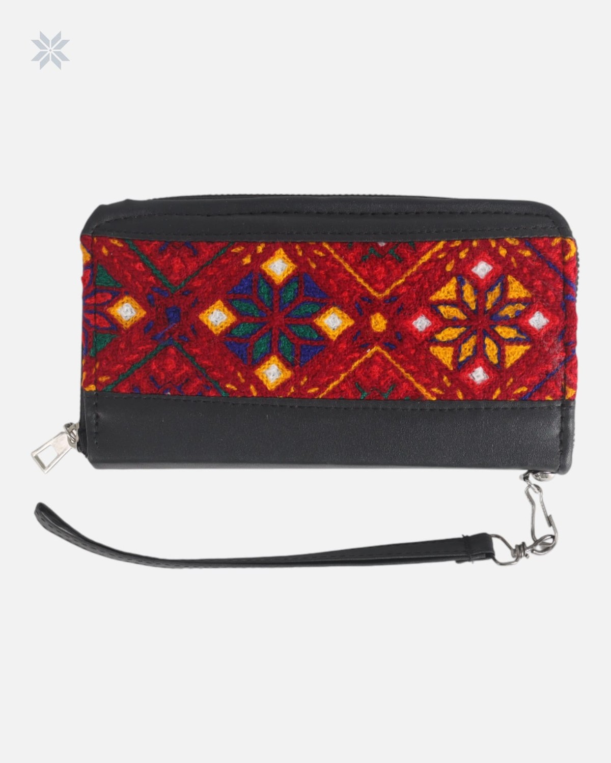 Embroidered Leather Wallet 4