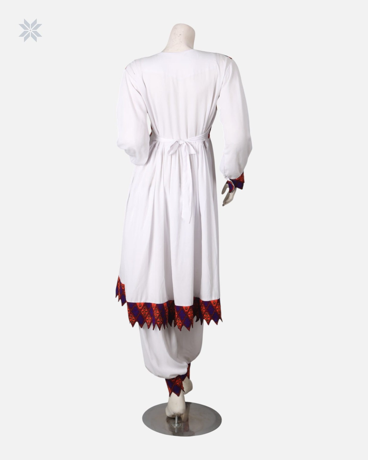 Handmade Afghan Khandari Embroidered Dress 7