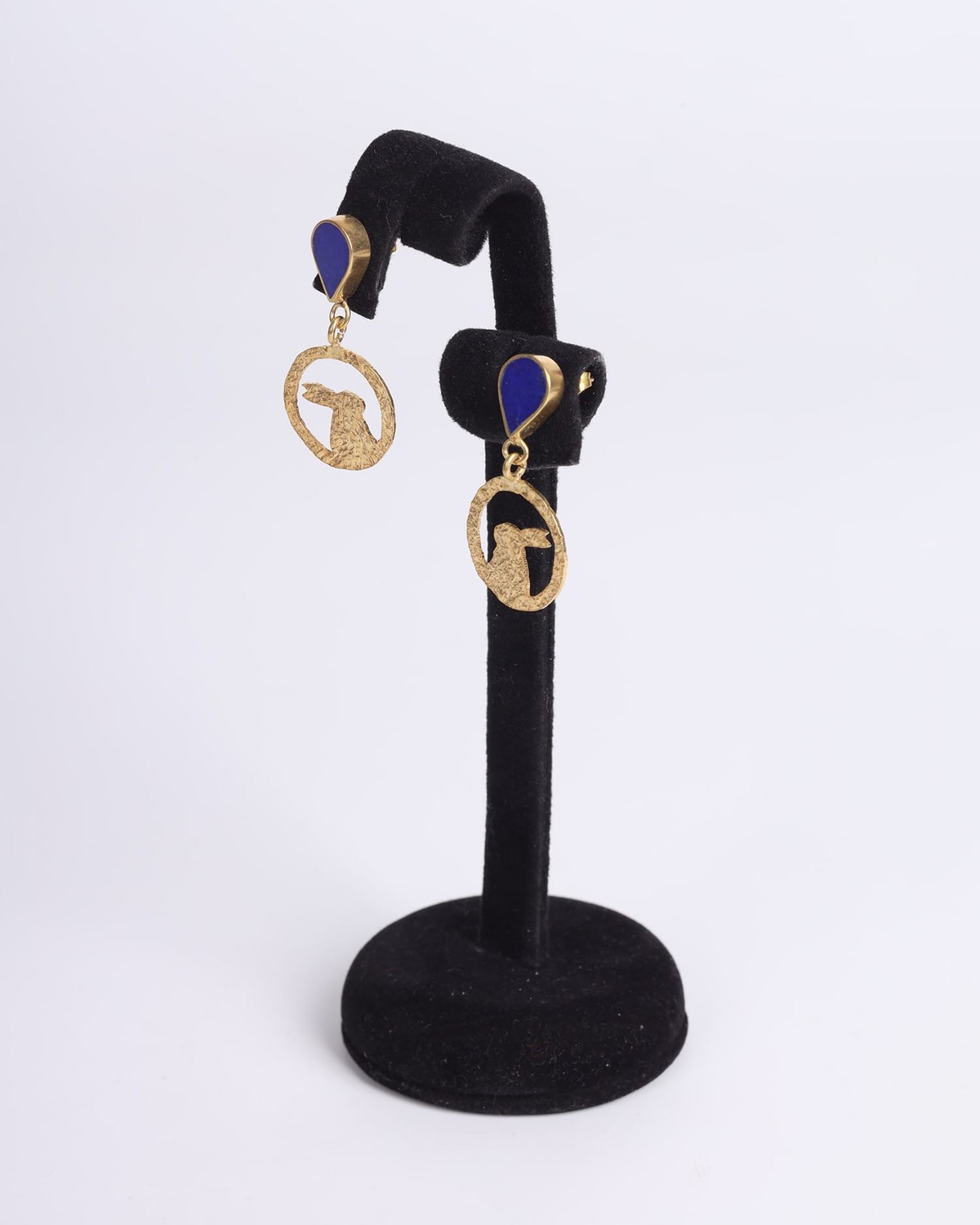 Earrings Lapis Lazuli Rabbit 1