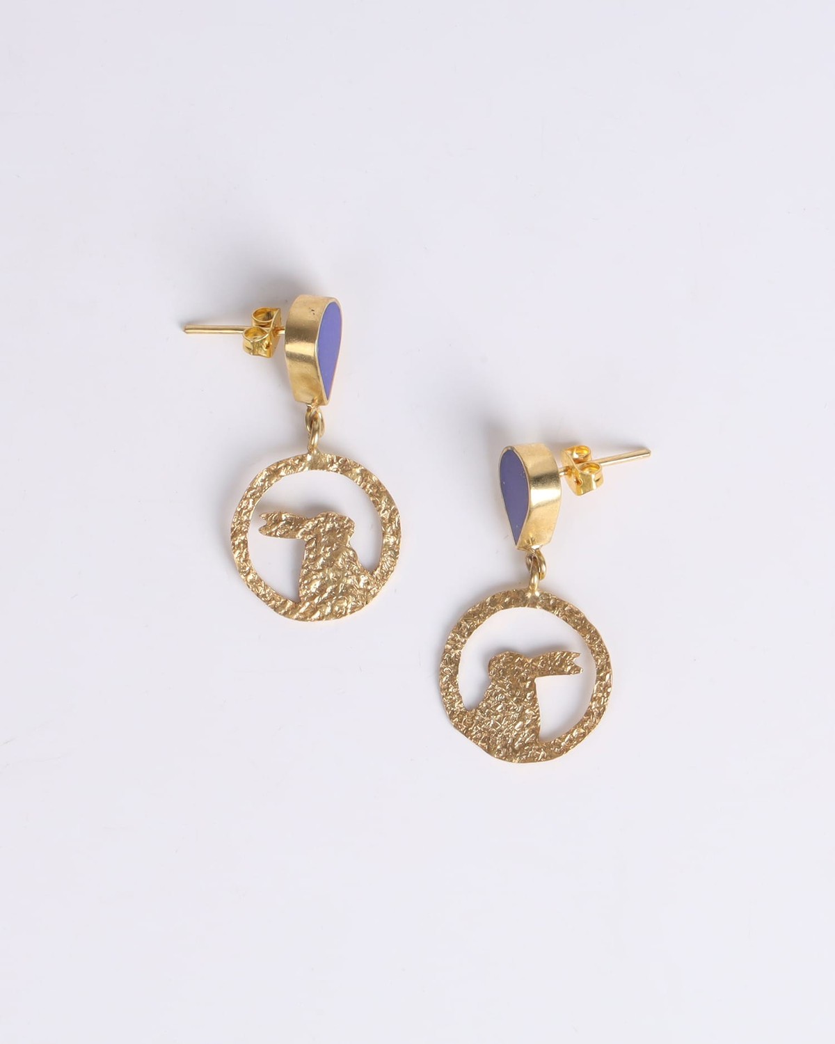 Earrings Lapis Lazuli Rabbit 4