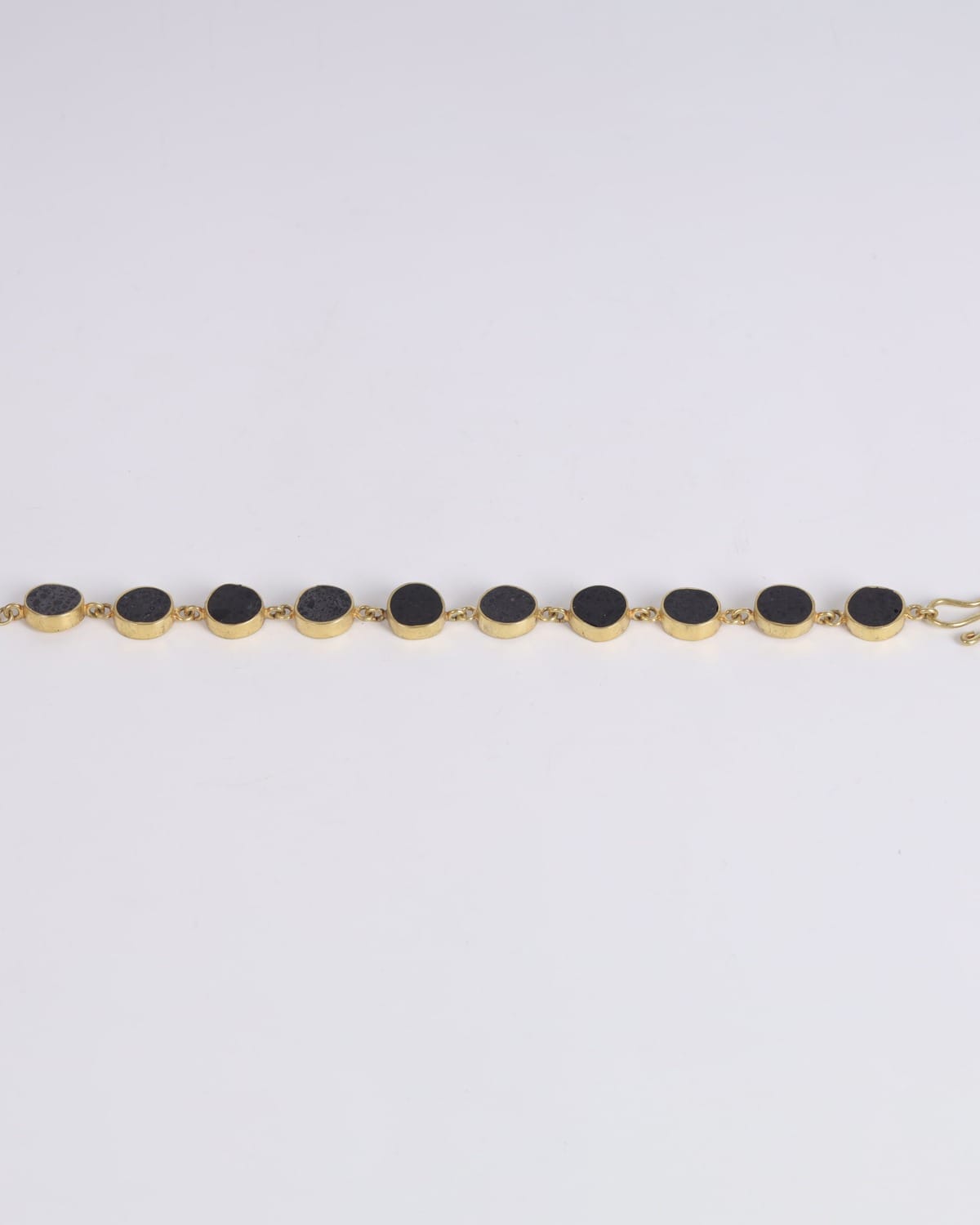 Bracelet Afghan Lapis Lazuli– Unique Gold Plated Brass Triangle Design 3