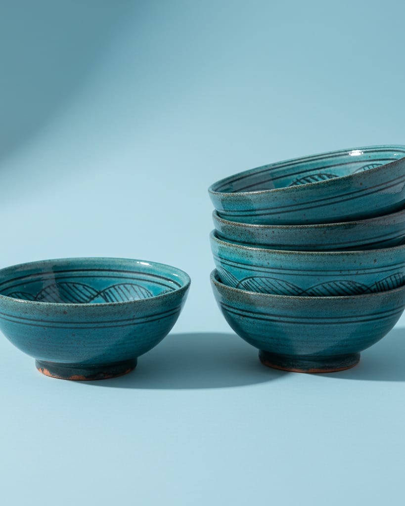 Istalifi Small Turquoise Ceramic Bowls 4