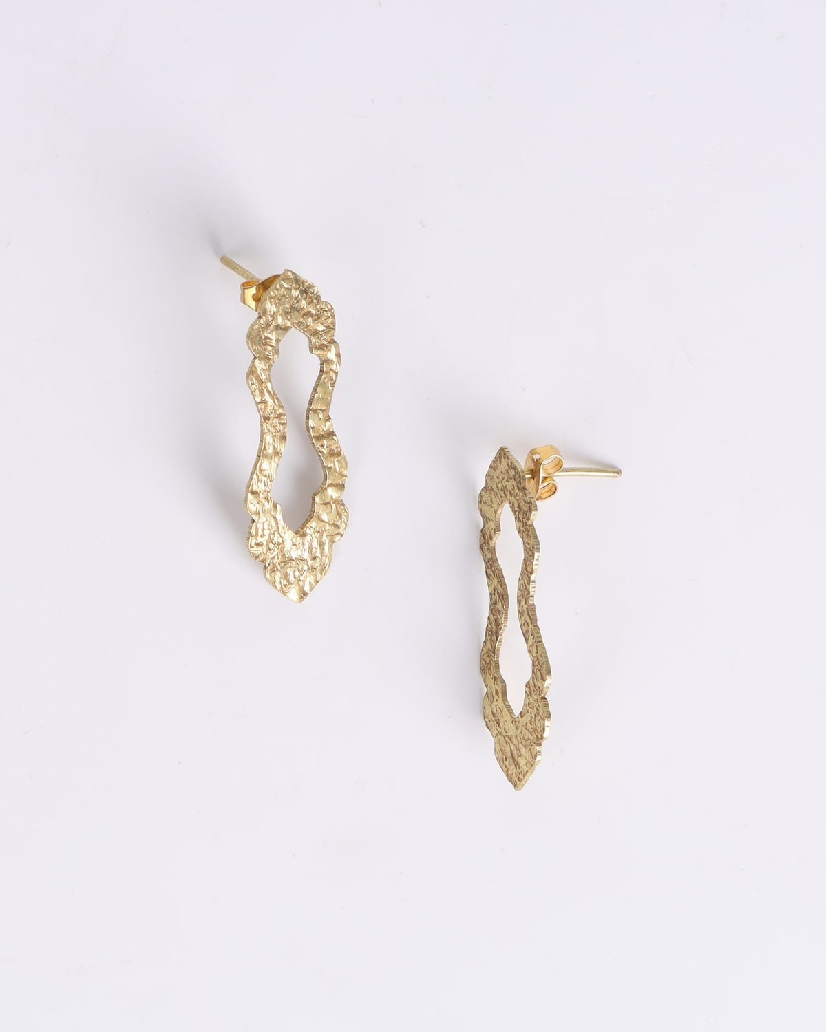 Earrings Gold Plated Brass Gumbad | Unique Handmade Design 3