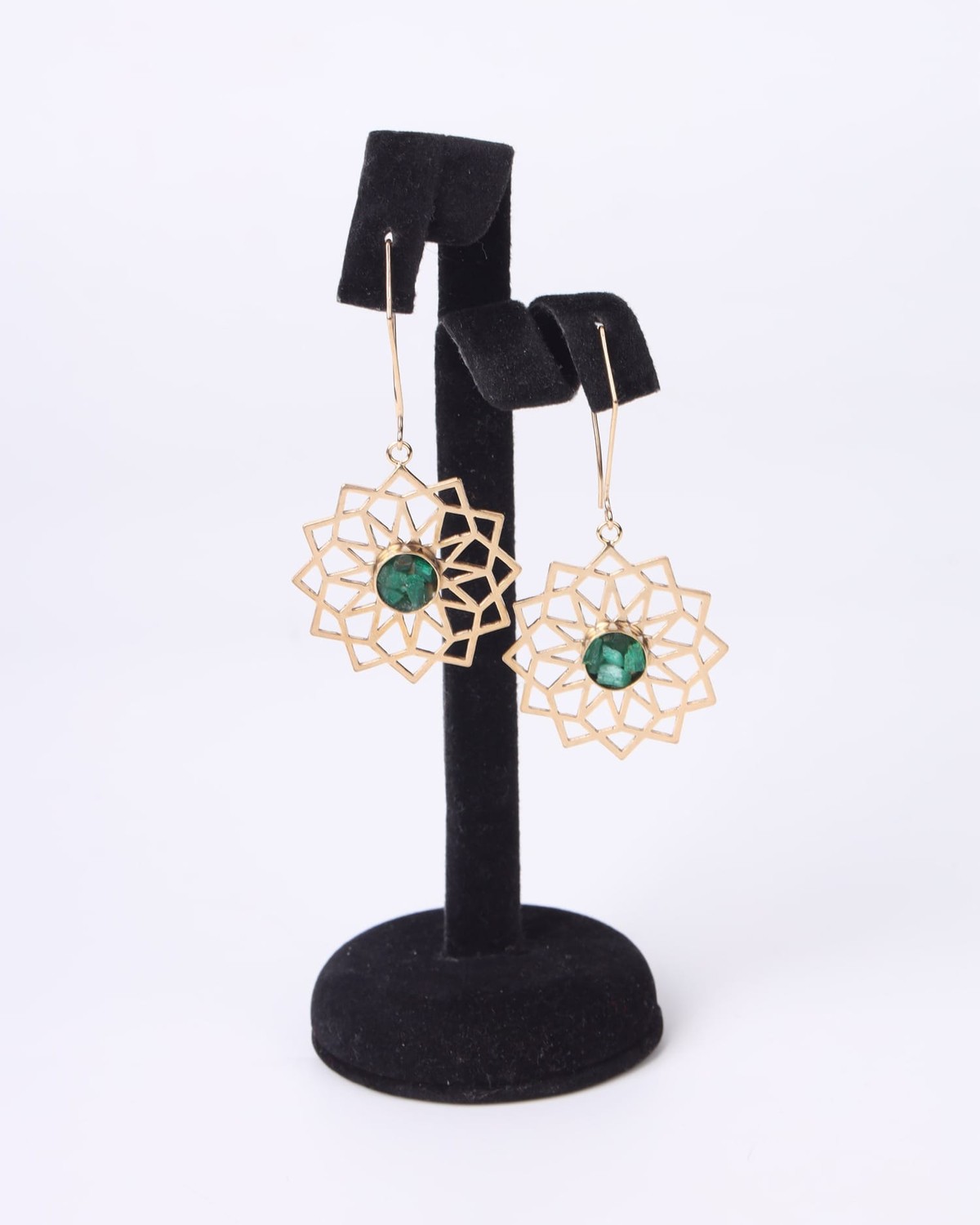 Earrings Elegant Green – Ethical Handmade Jewelry 3