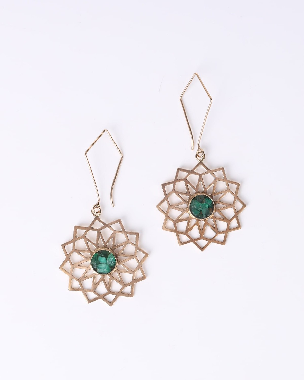 Earrings Elegant Green – Ethical Handmade Jewelry 2