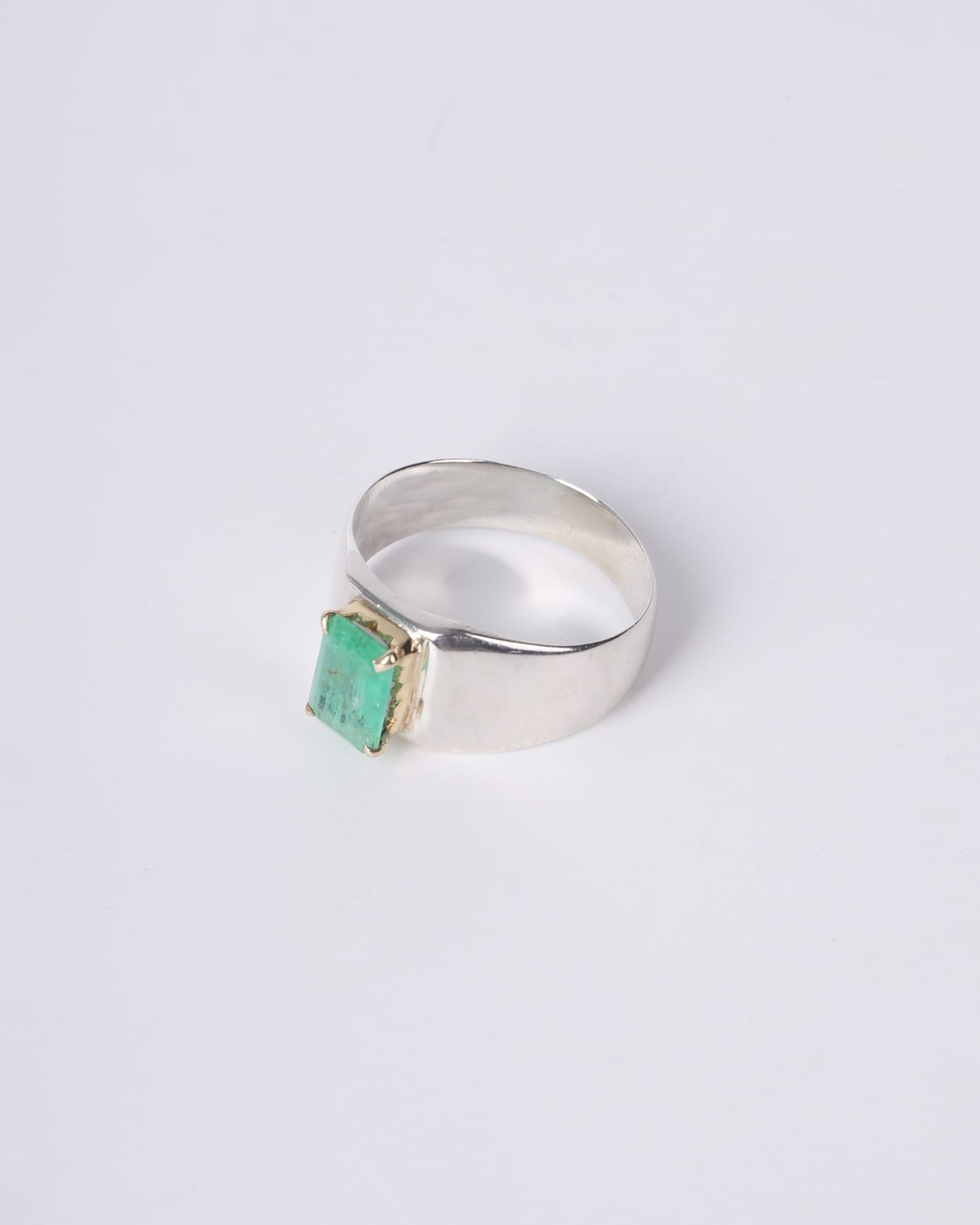 Emerald Ring - 925 Sterling Silver with Panjshir Emerald 4