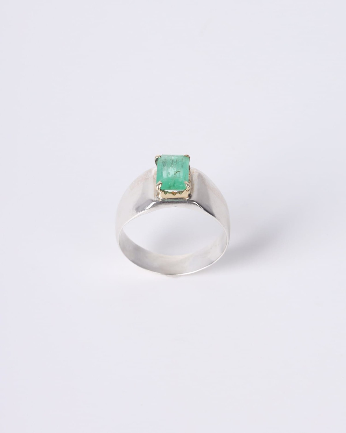 Emerald Ring - 925 Sterling Silver with Panjshir Emerald 2