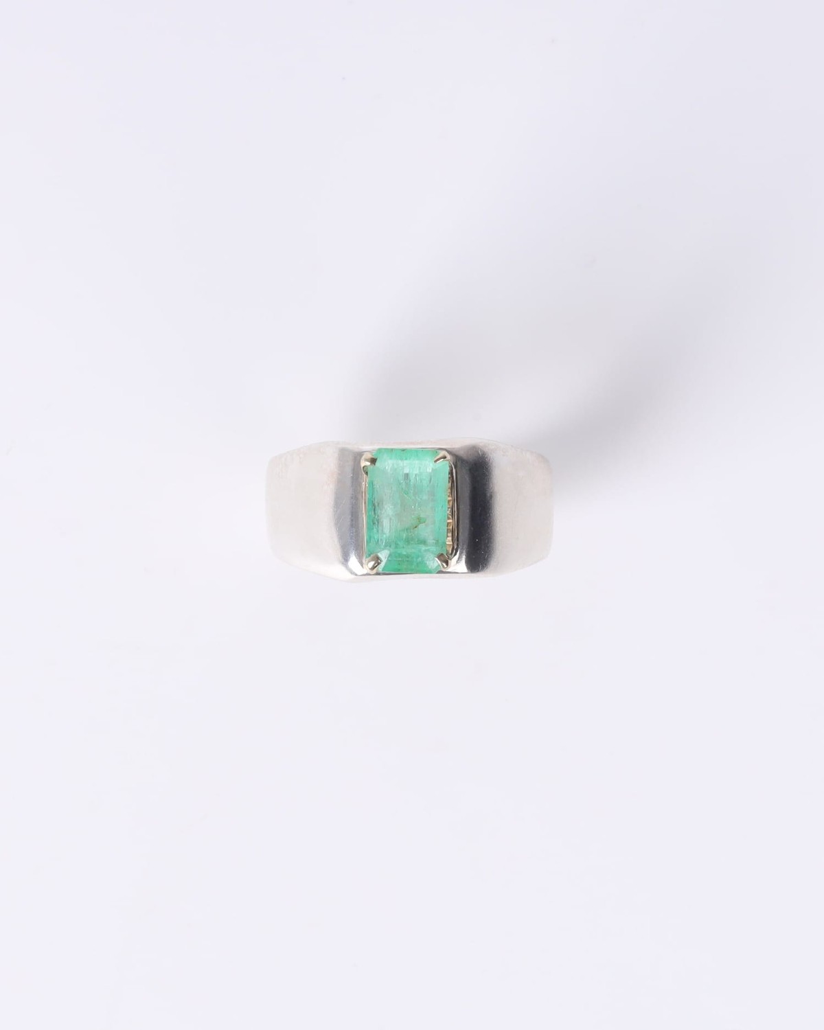 Emerald Ring - 925 Sterling Silver with Panjshir Emerald 1