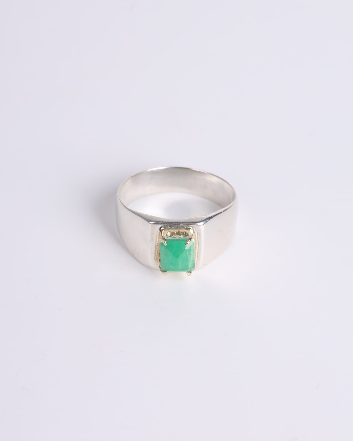 Ring with Panjshir Emerald – 925 Sterling Silver 6