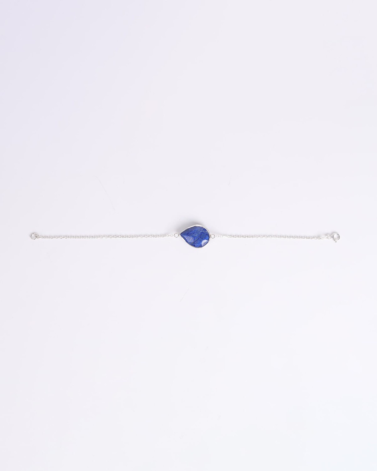 Lapis Lazuli Teardrop Bracelet – Reversible Mongol Design Afghan Sterling Silver Jewelry 1