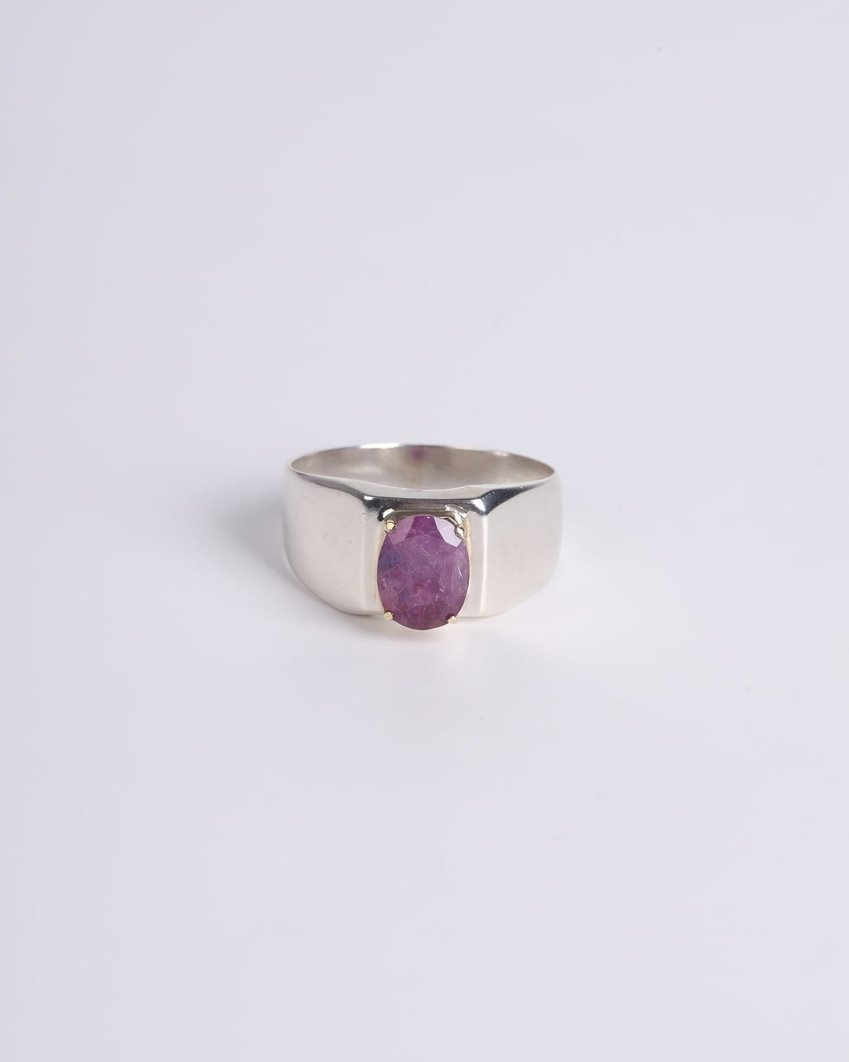 2.75ct Ruby Silver Ring for Men – Timeless Craftsmanship and Style 1