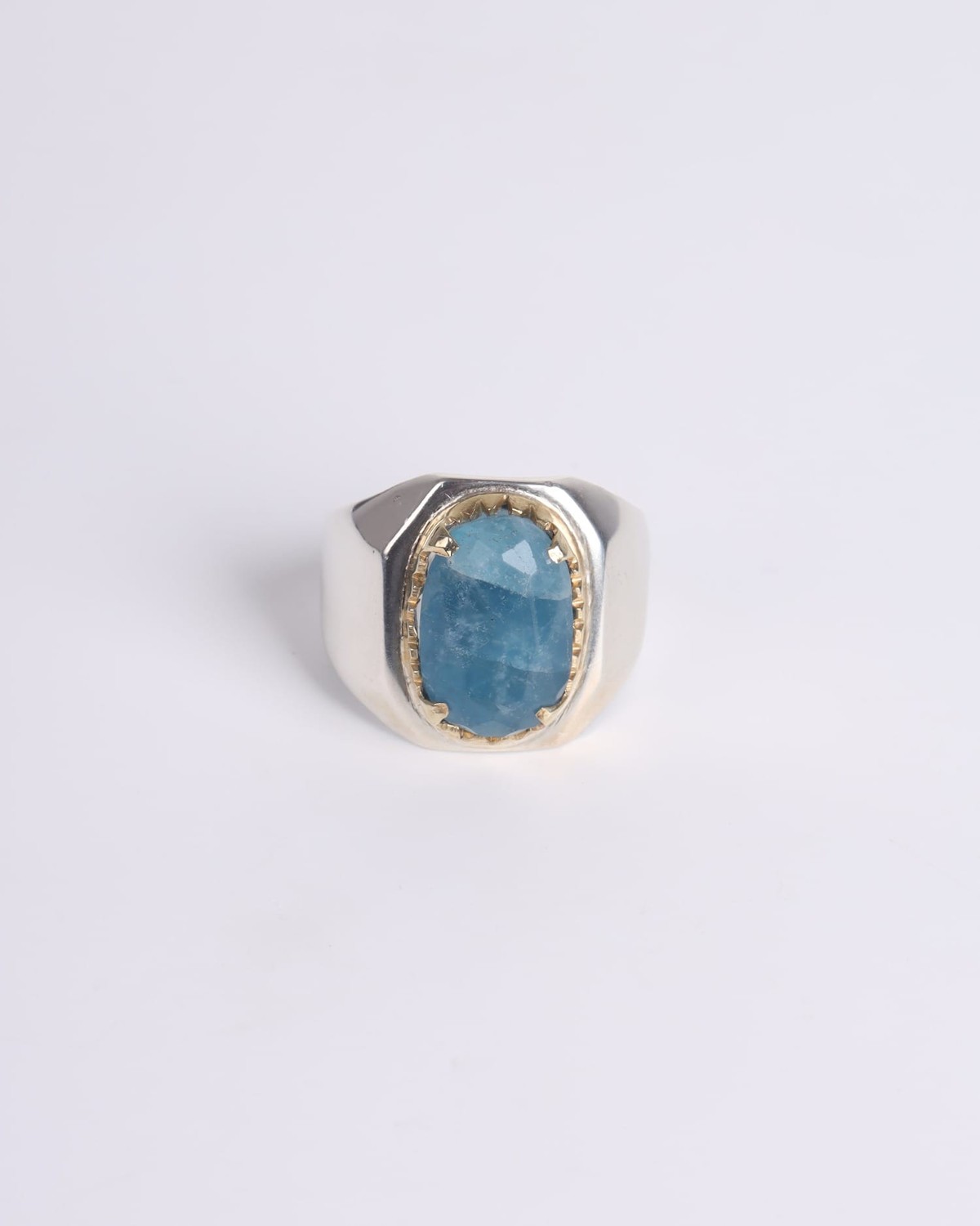 Silver Ring with 9.75ct Aquamarine Gemstone 6