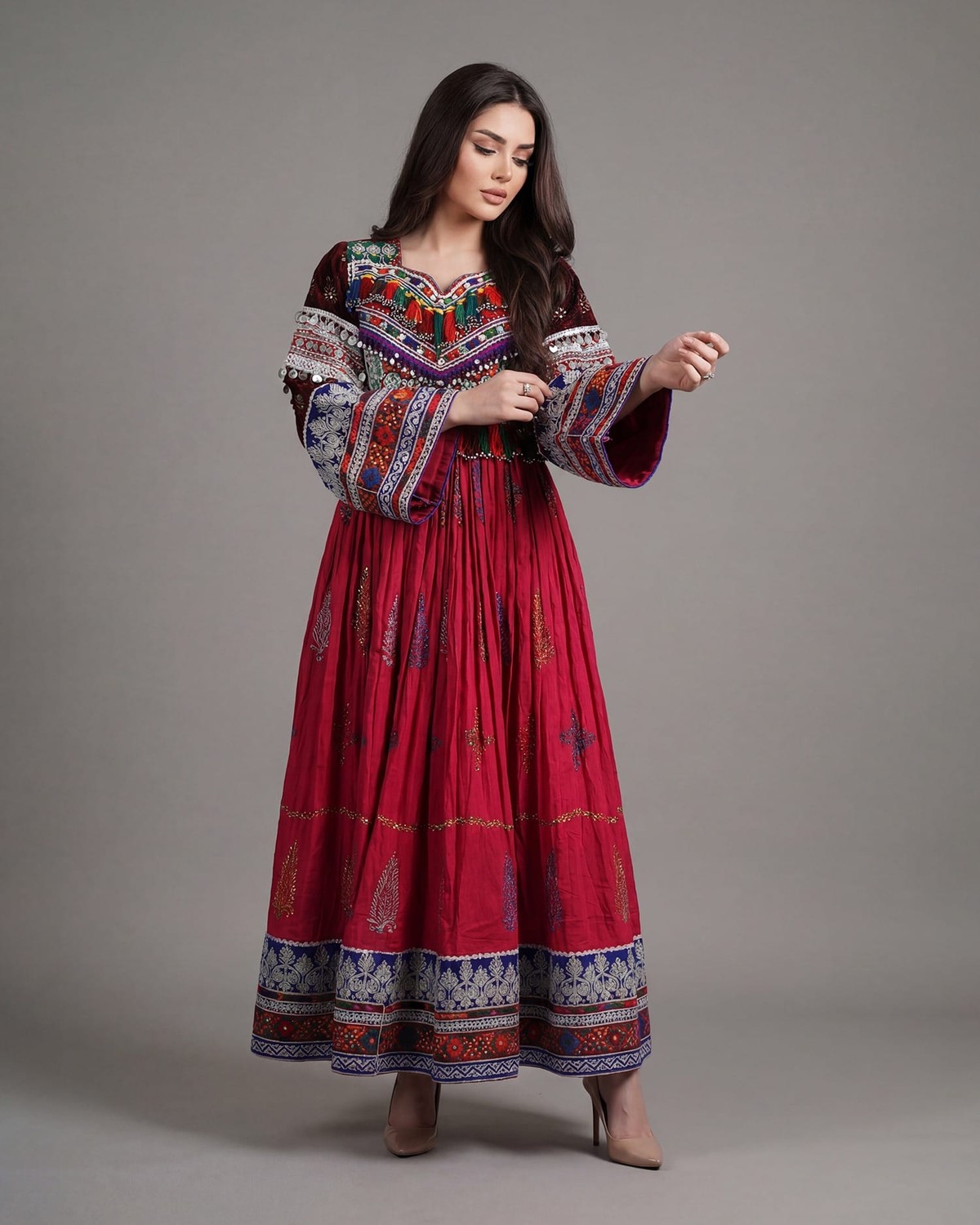 Afghan Embroidered Dress for Women – Modern Twist on Traditional Afghan Fashion | Aseel 5