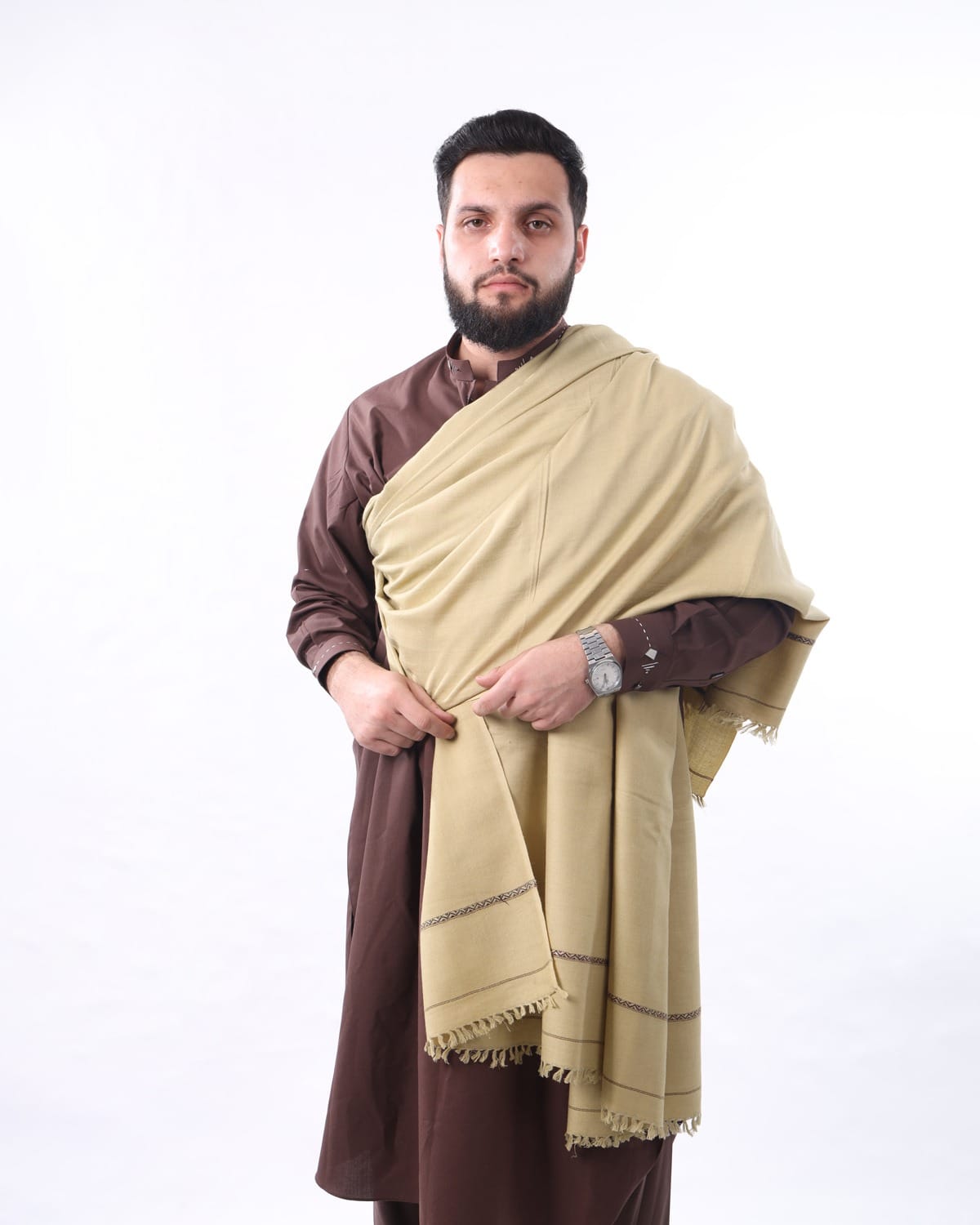 Men’s Afghan Yakhun Hindi & Patu – Traditional Handcrafted Attire for Eid, Weddings, and Cultural Events | Aseel 3