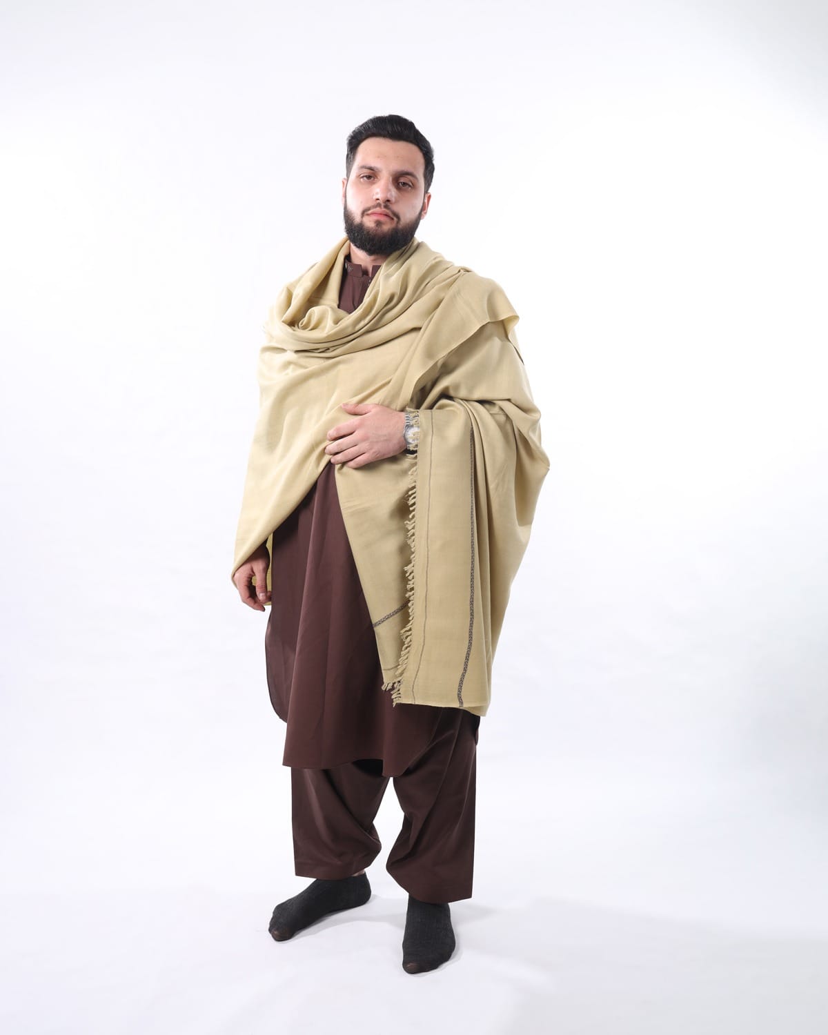 Men’s Afghan Yakhun Hindi & Patu – Traditional Handcrafted Attire for Eid, Weddings, and Cultural Events | Aseel 5