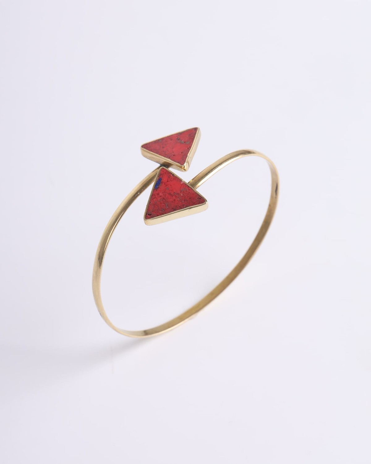 Unique Cuff Bracelet – Handcrafted Brass Design 2