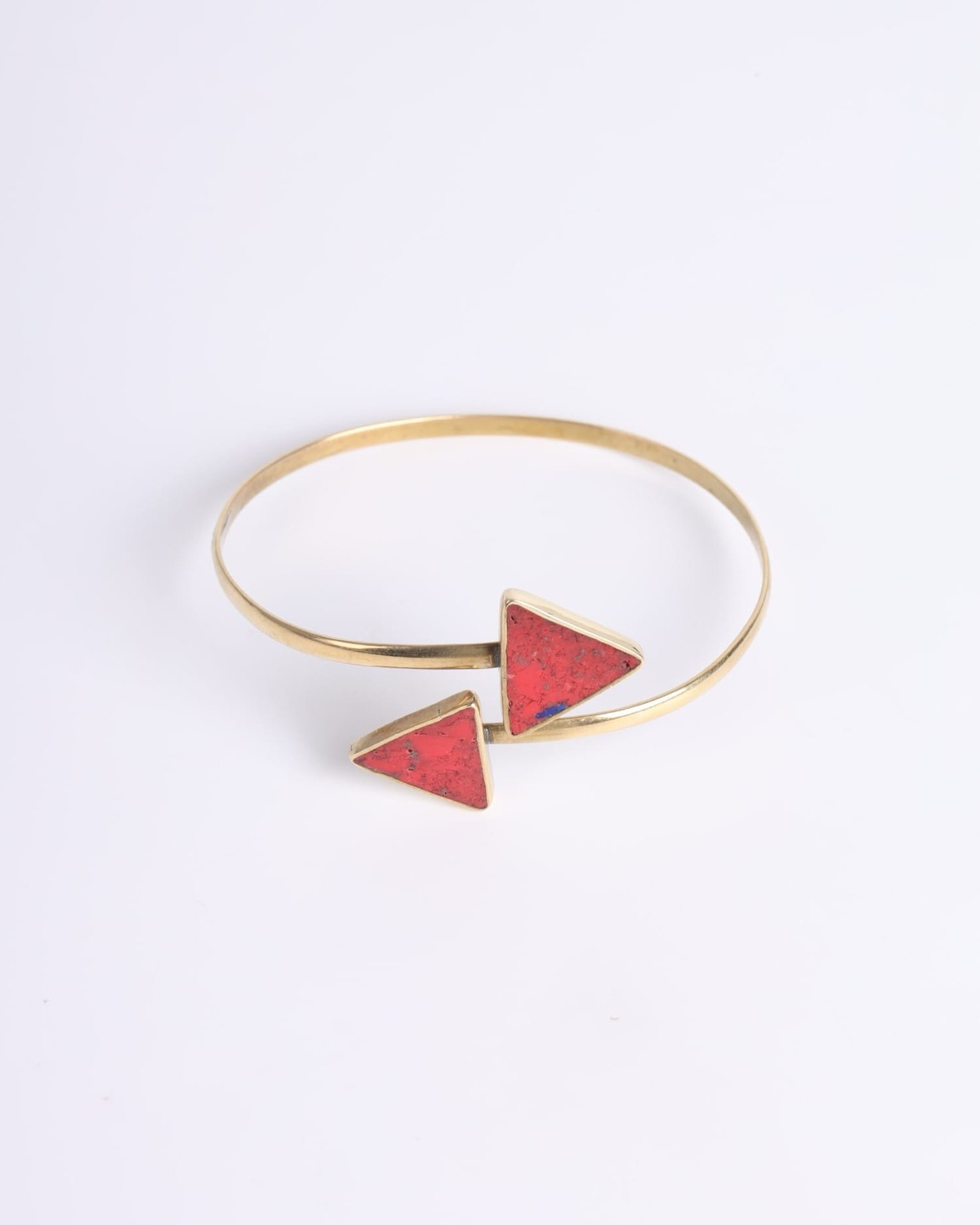 Unique Cuff Bracelet – Handcrafted Brass Design 3