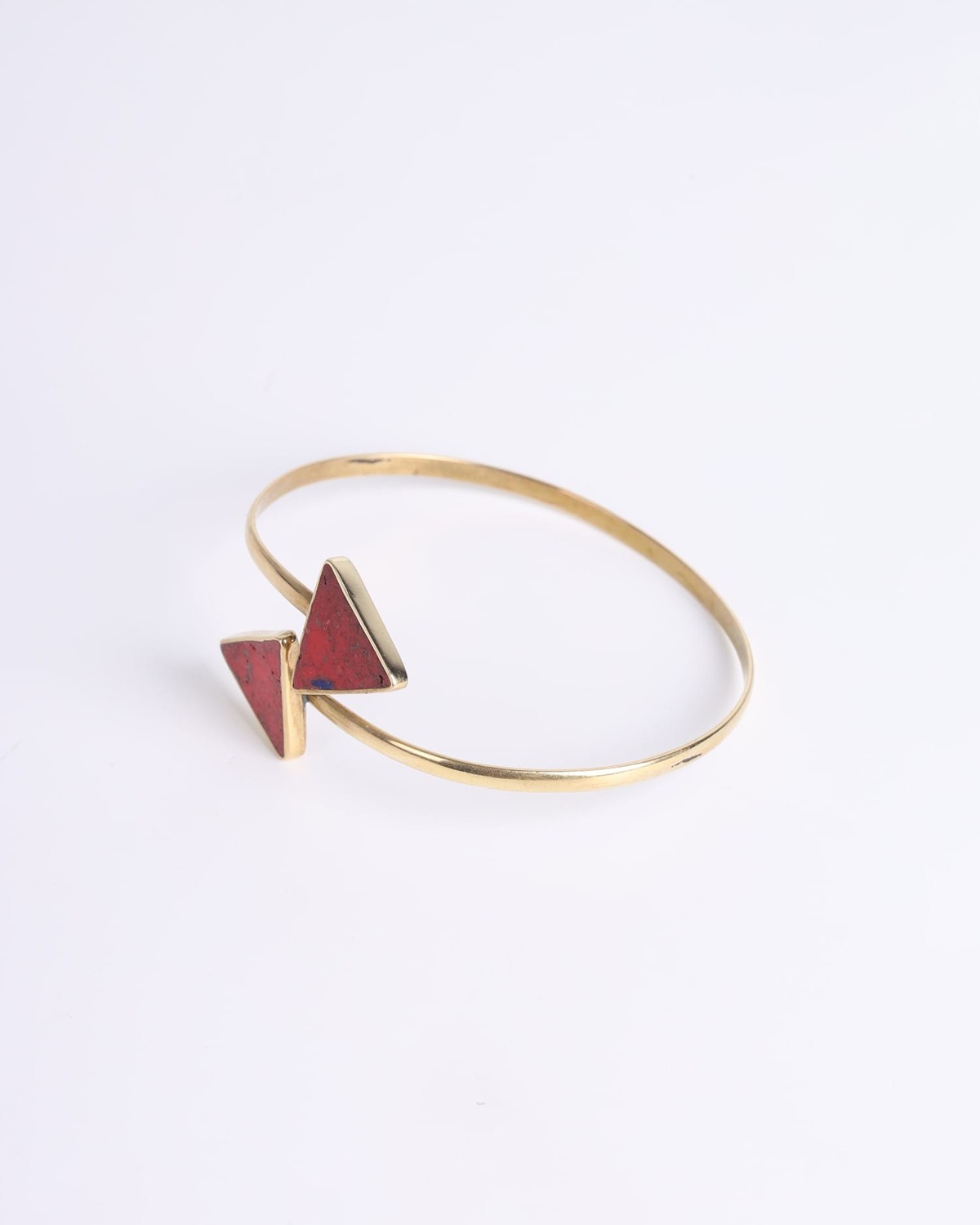 Unique Cuff Bracelet – Handcrafted Brass Design 1