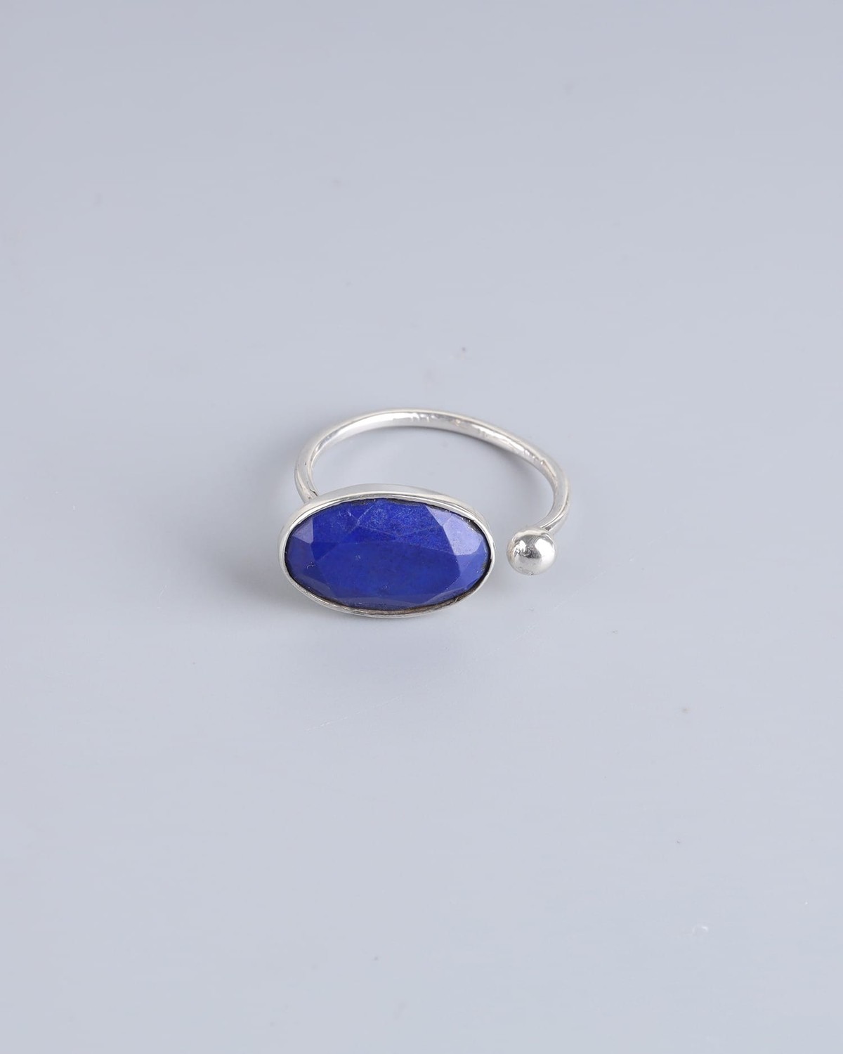 Handmade Oval Lapis Lazuli Ring 4