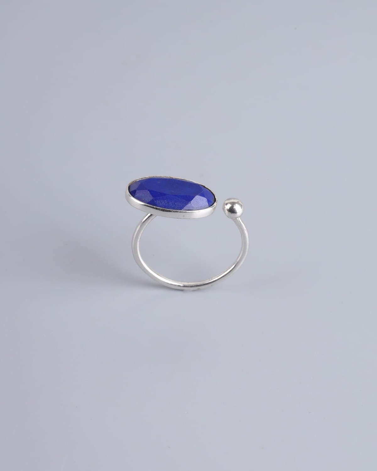 Handmade Oval Lapis Lazuli Ring 2