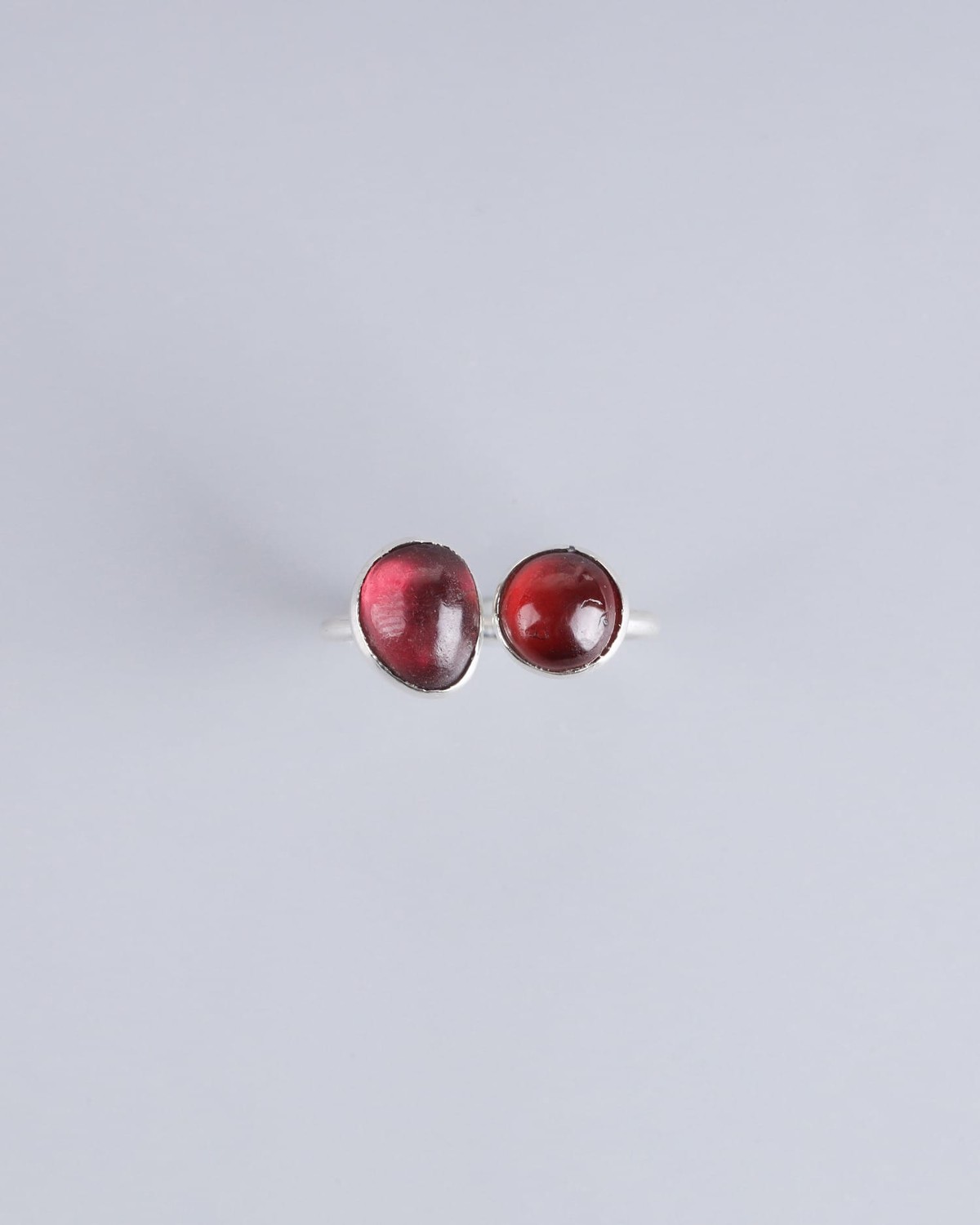 Fire Garnet Silver Ring 4