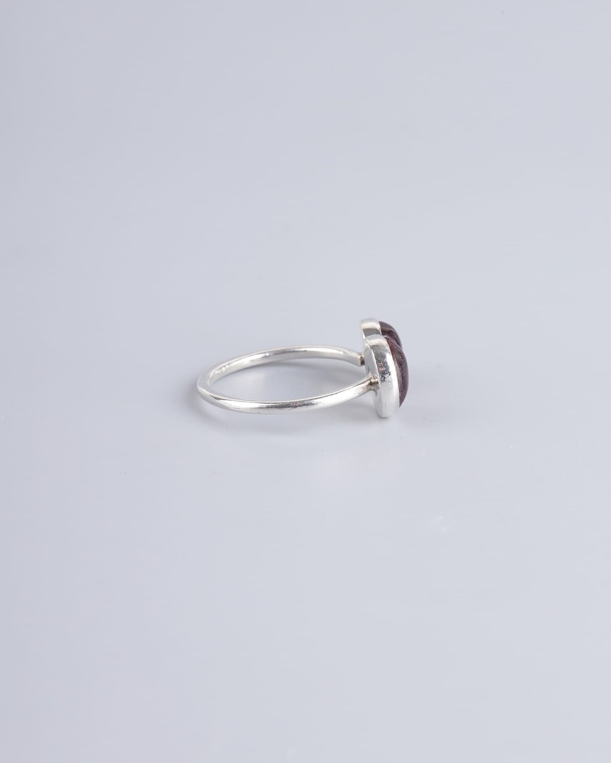 Fire Garnet Silver Ring 3