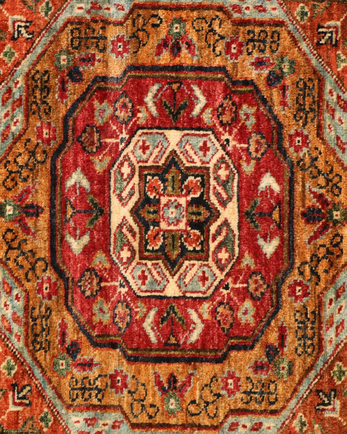Traditional Afghan Mamlok Rug 1x2 - Hand Knotted Wool & Cotton Area Rug- Unique Afghan Carpet 4