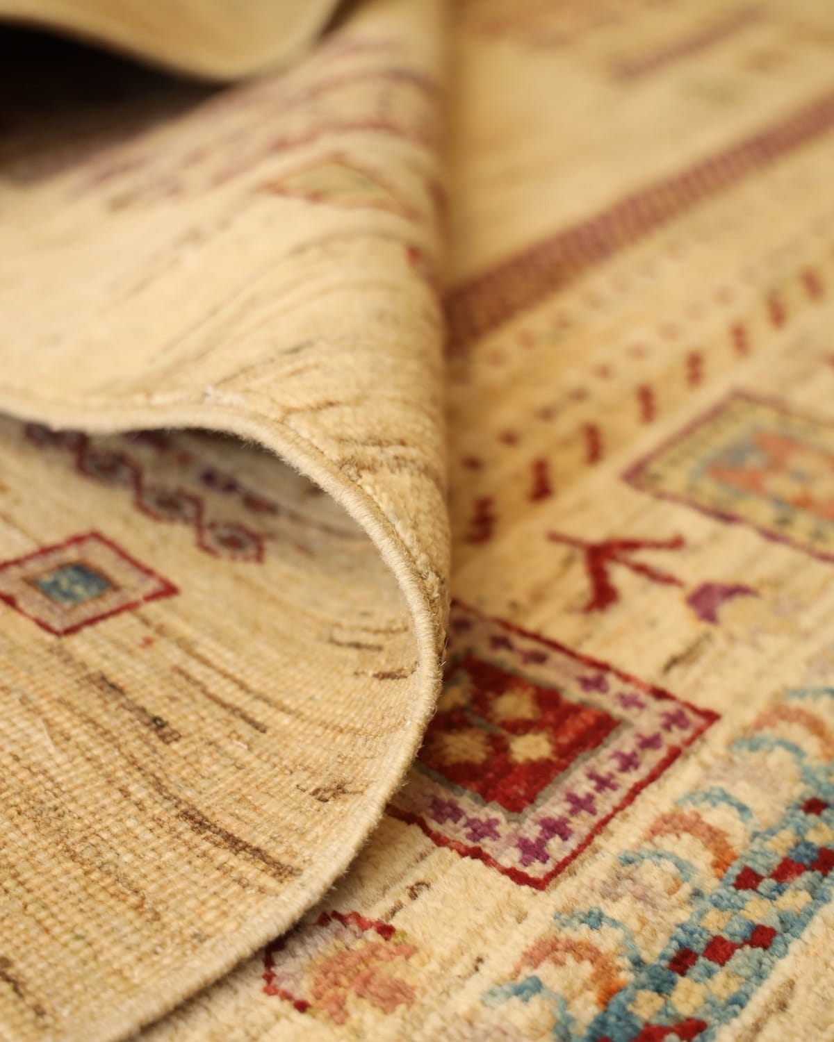 Afghan Tree Rug - Hand-Knotted Wool Rug 2