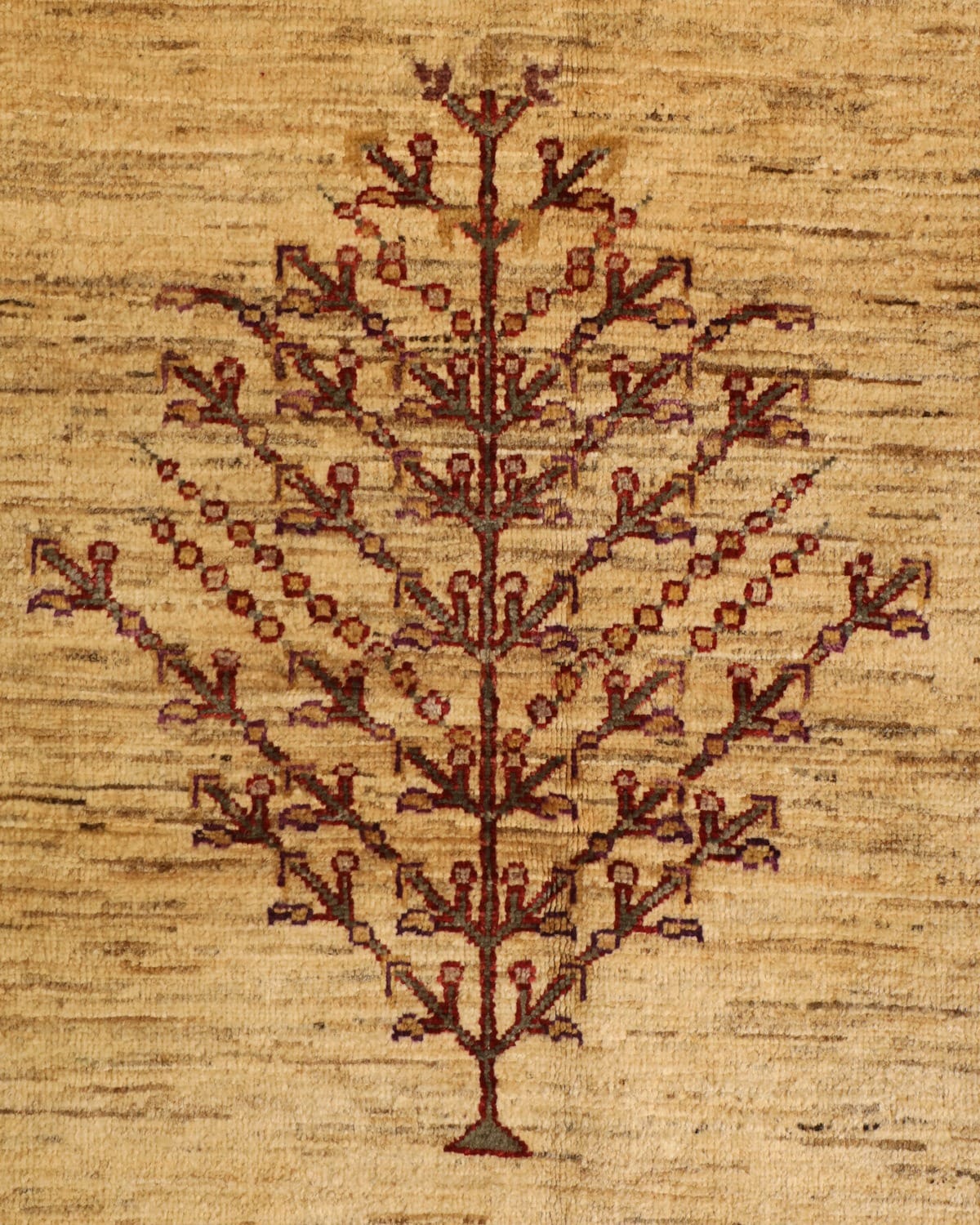 Afghan Tree Rug - Hand-Knotted Wool Rug 3