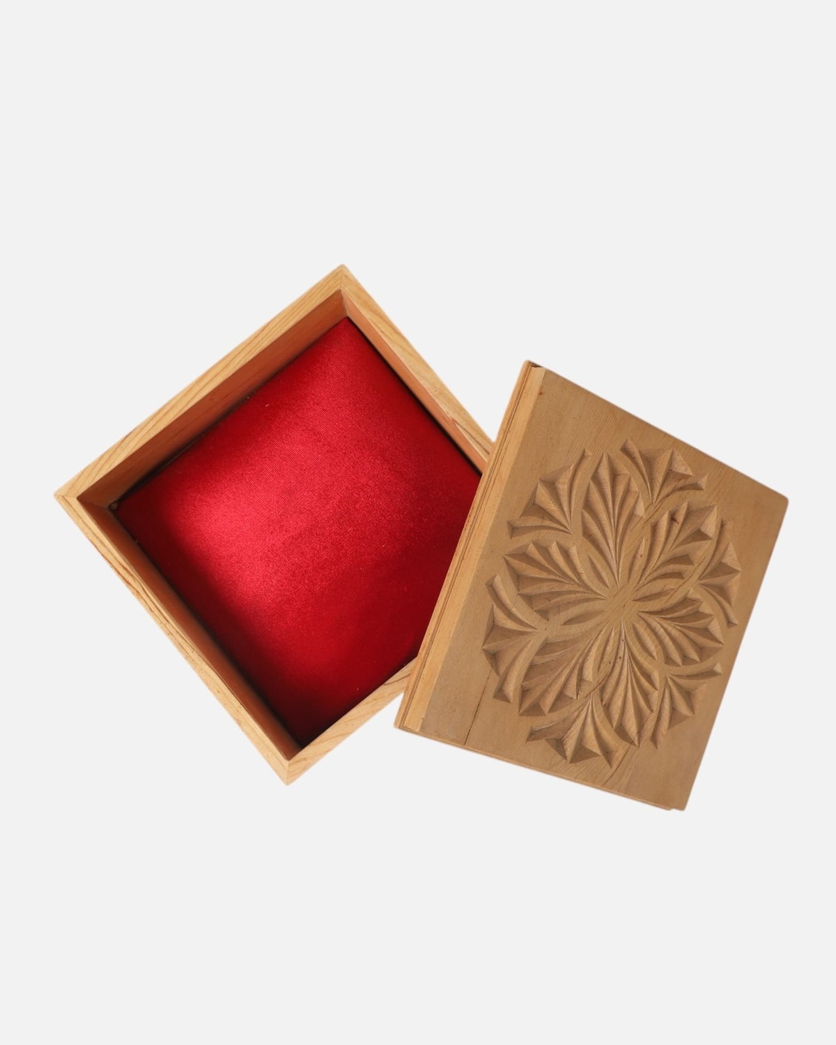 Jewelry Gift Box – Handcrafted Wooden Box with Intricate Carving 6