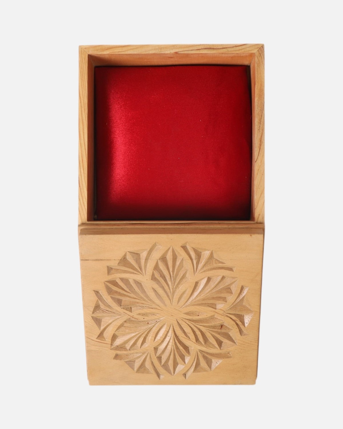 Jewelry Gift Box – Handcrafted Wooden Box with Intricate Carving 4