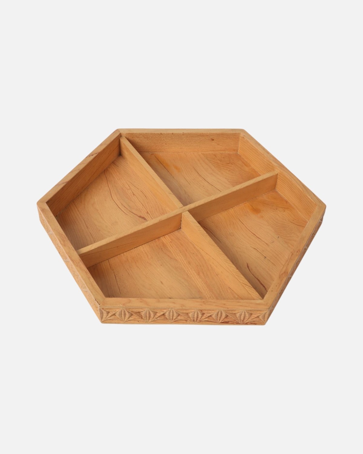 Wooden Dry Fruit Set – Handcrafted Archa Wood 4
