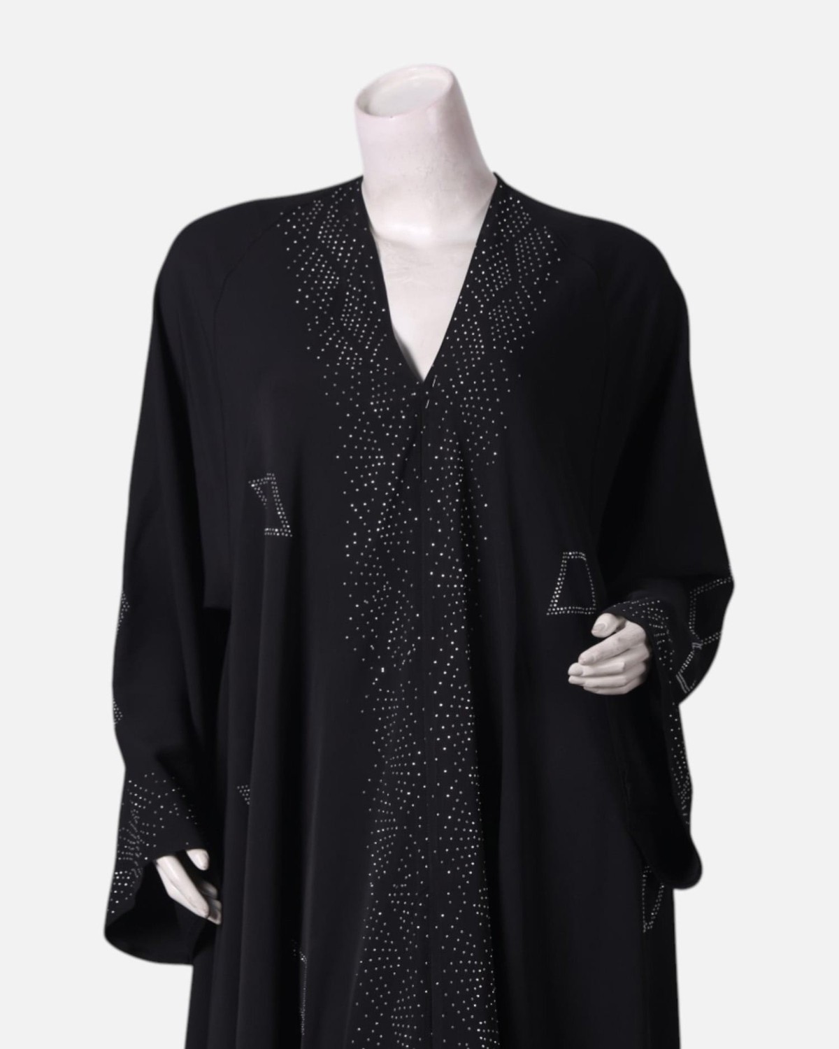 Long Silk Black ,Hijab, Dubai Abaya, Traditional Hijab 1