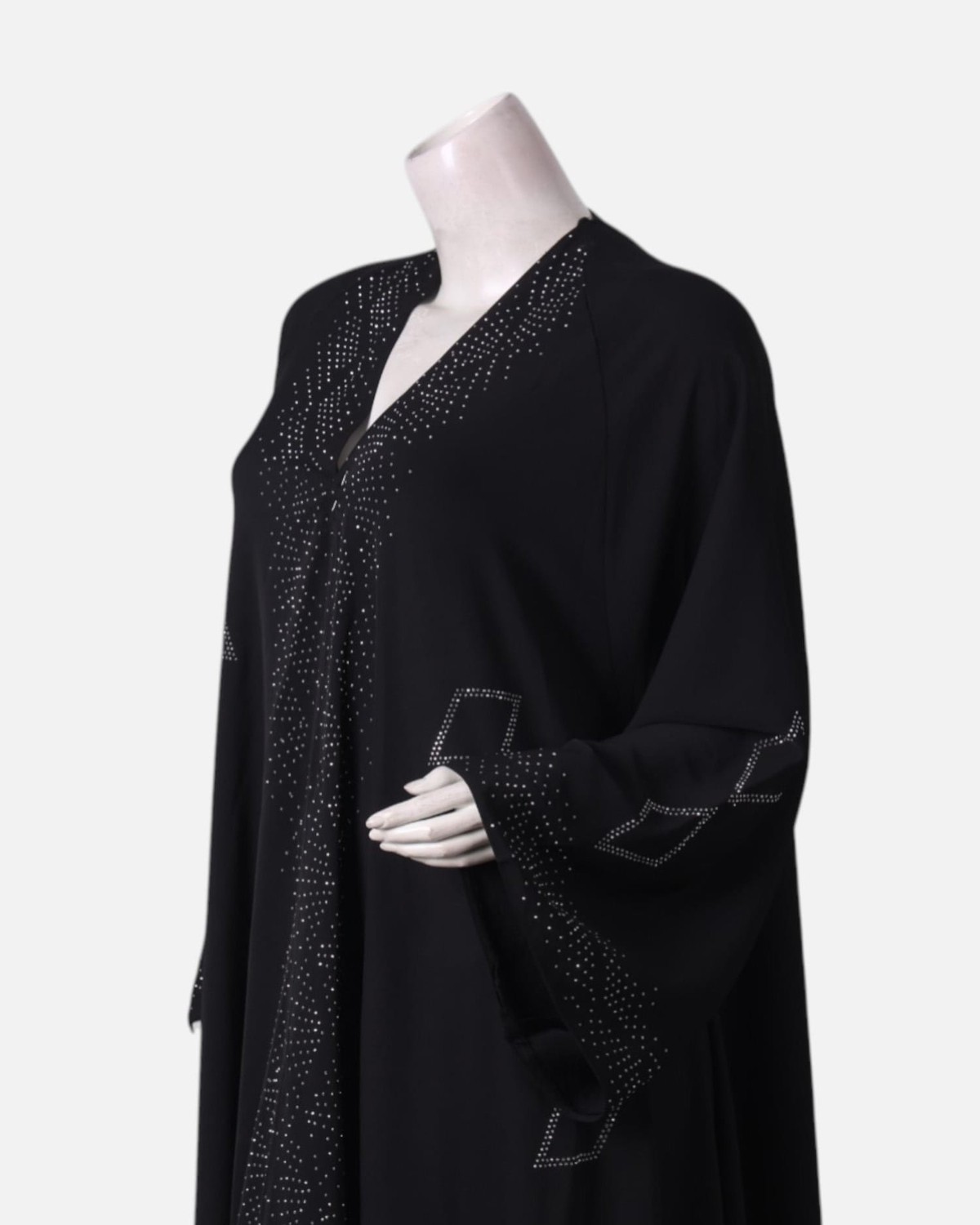 Long Silk Black ,Hijab, Dubai Abaya, Traditional Hijab 4