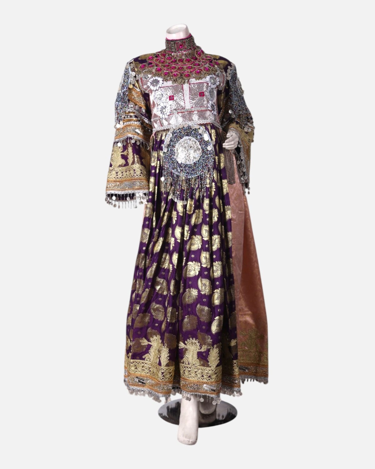 green emerald velvet dress Luxury Moroccan Wedding Caftan Dress with Gold main image 0