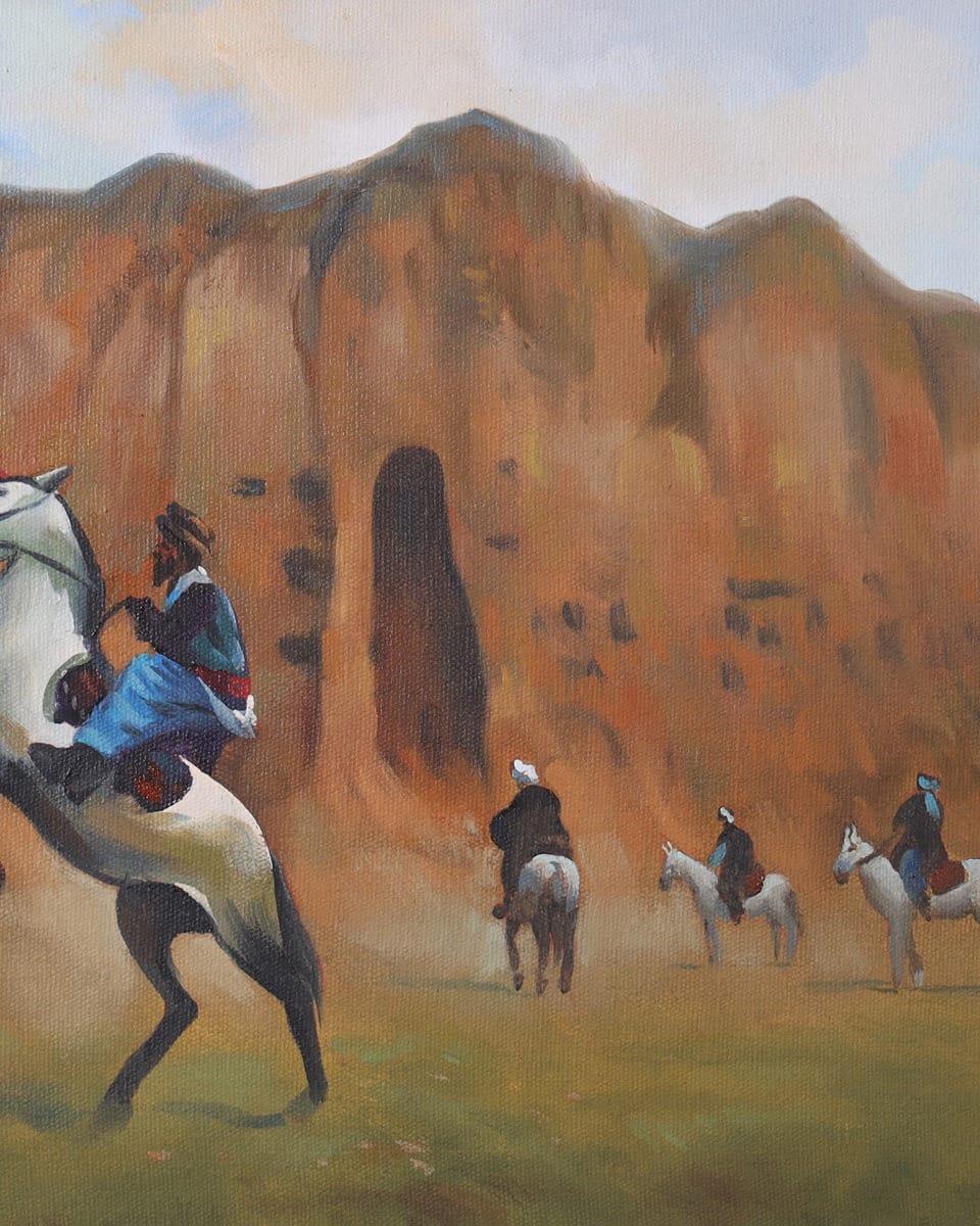 Bamyani Horseback Riding Art Painting 2