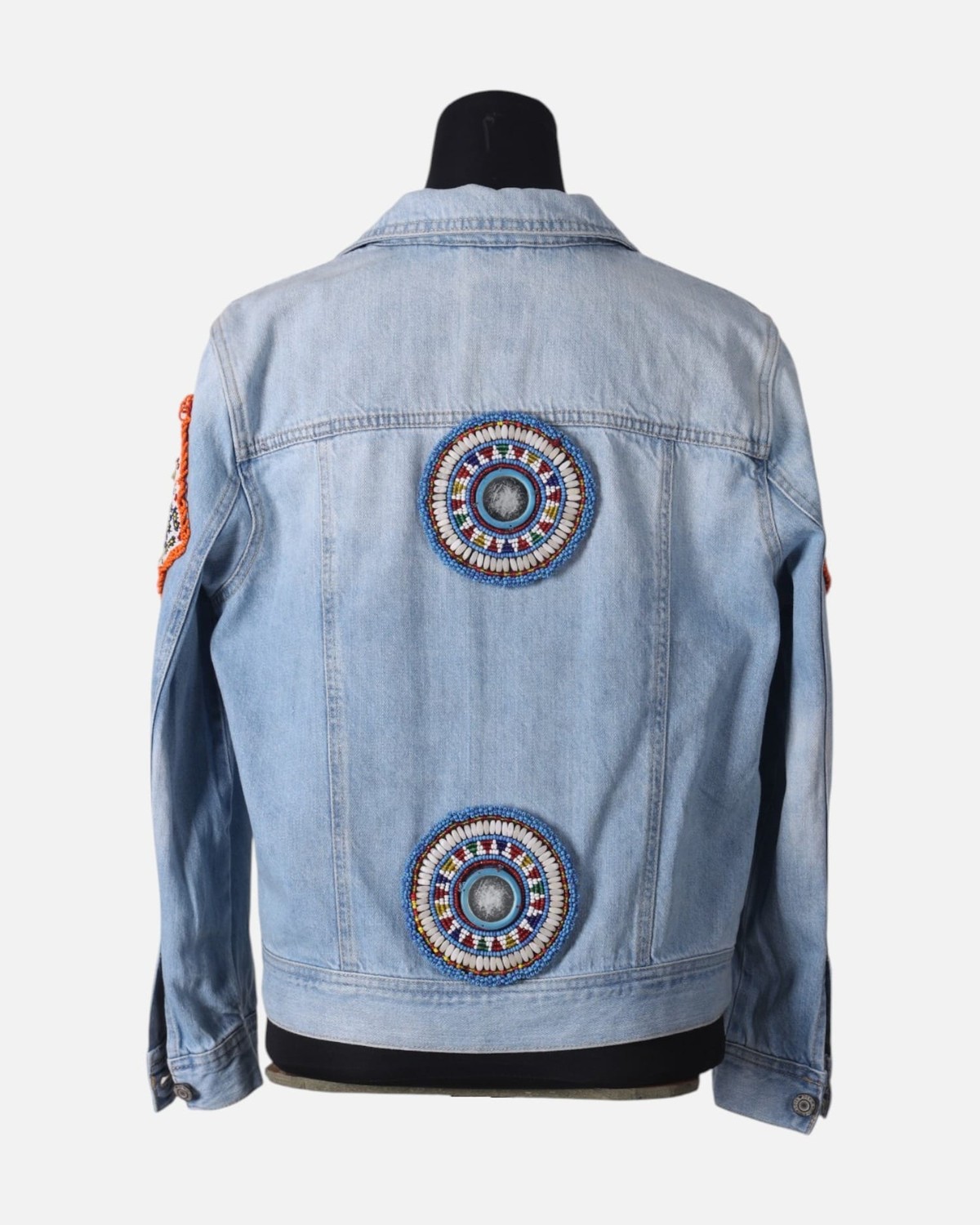 Hand Embroidered Denim Jacket For Women 4