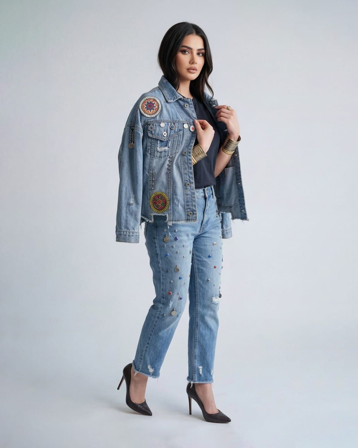 Women's Floral Embellished Jacket 5