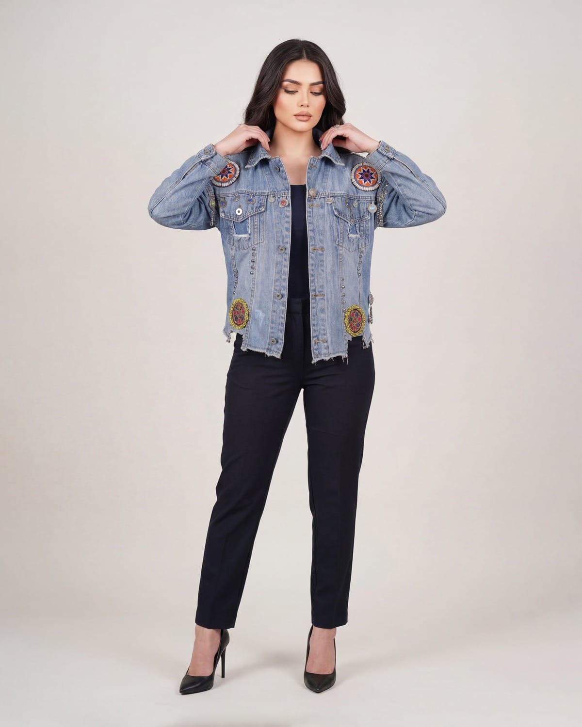 Women's Floral Embellished Jacket 3